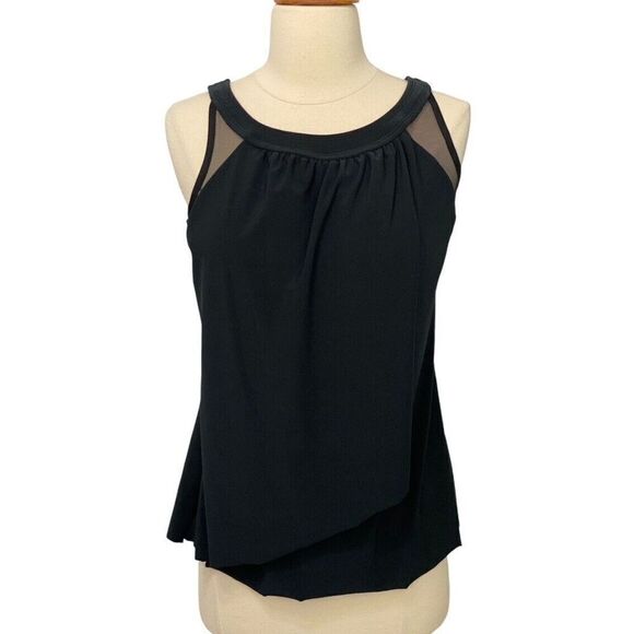 Miraclesuit Illusionist Ursula Underwire Tankini Top Black Slimming Swim Size 8 - Picture 1 of 9